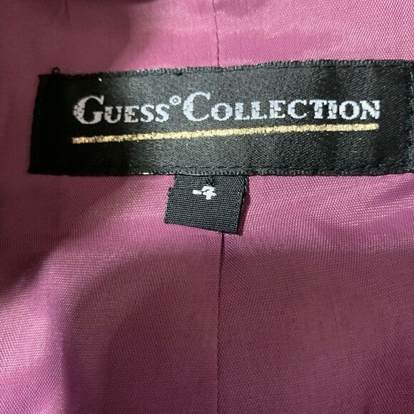Vtg Guess Womens Linen Blend Career Blazer Size 4 - Picture 2 of 5